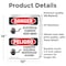 Signmission Electrical Current Keep Away Bilingual Danger Sign, Vinyl Decal, 10in W x 14in L, 2PK OS-2PACK-DS-D-1014-VS-1194 - alternate 4